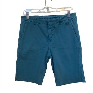 Kenzo teal size medium (40) cotton chino shorts.